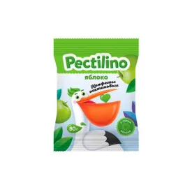Конфеты пектиновые с соком яблока Pectilino 80 г, 15 шт./уп.