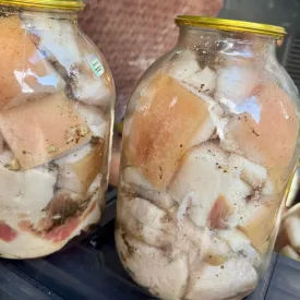 Сало соленое