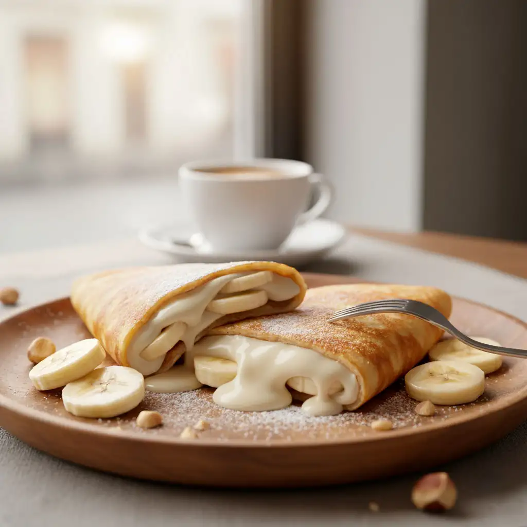 Блин со сгущенкой и бананом, 1 шт