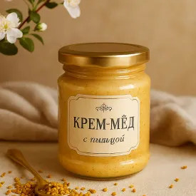 Крем-мёд с пыльцой, 1л.