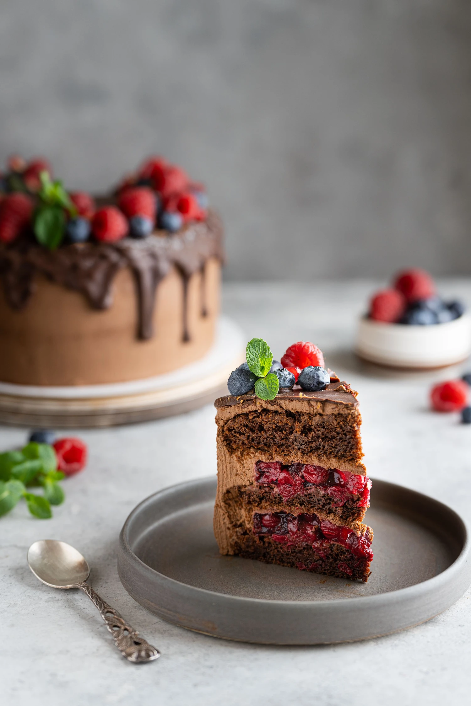 Торт вишня-шоколад, 2кг. фото 2