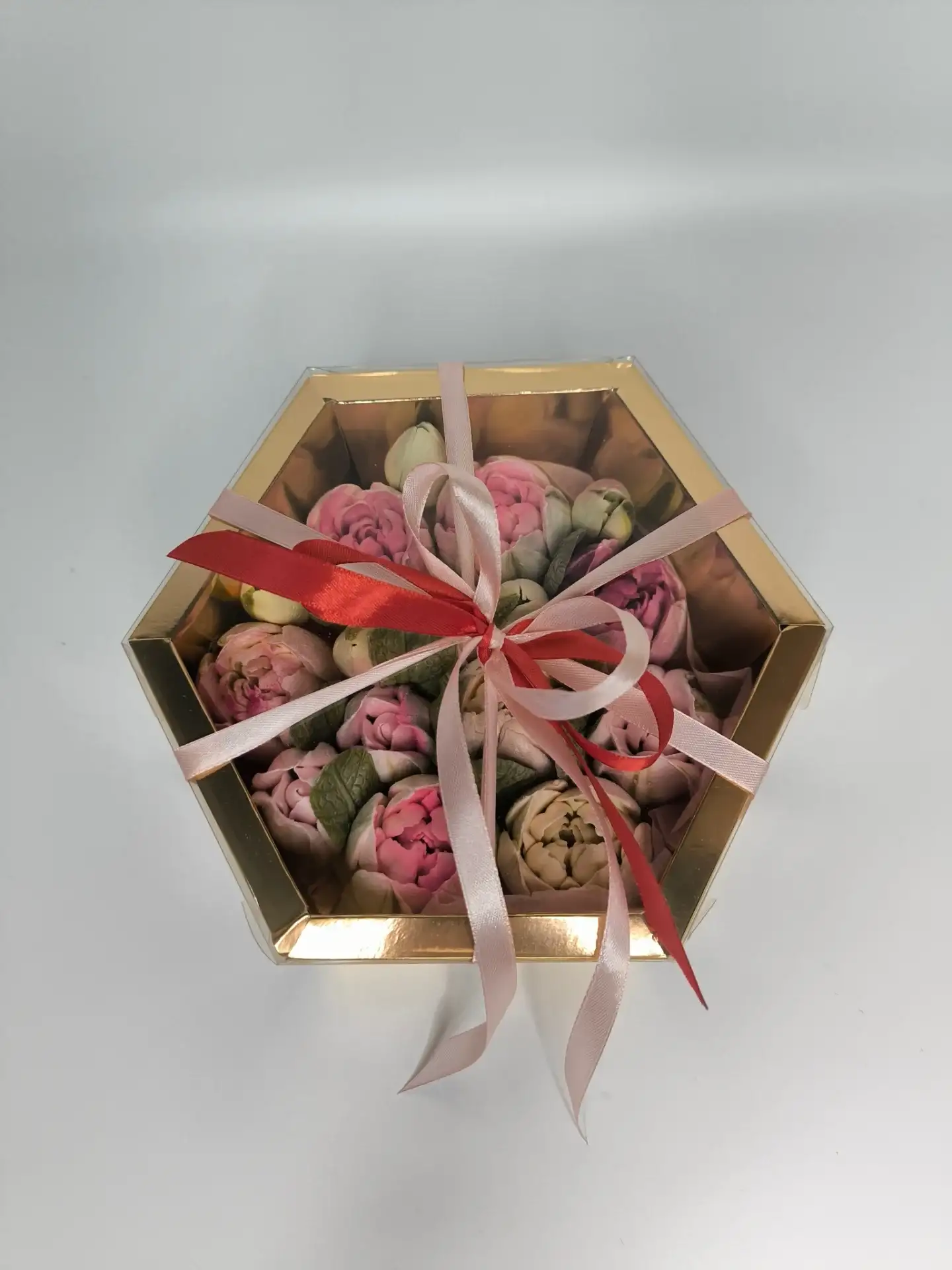 Цветы из зефира «Шестигранник», 18×18×6 см фото 1