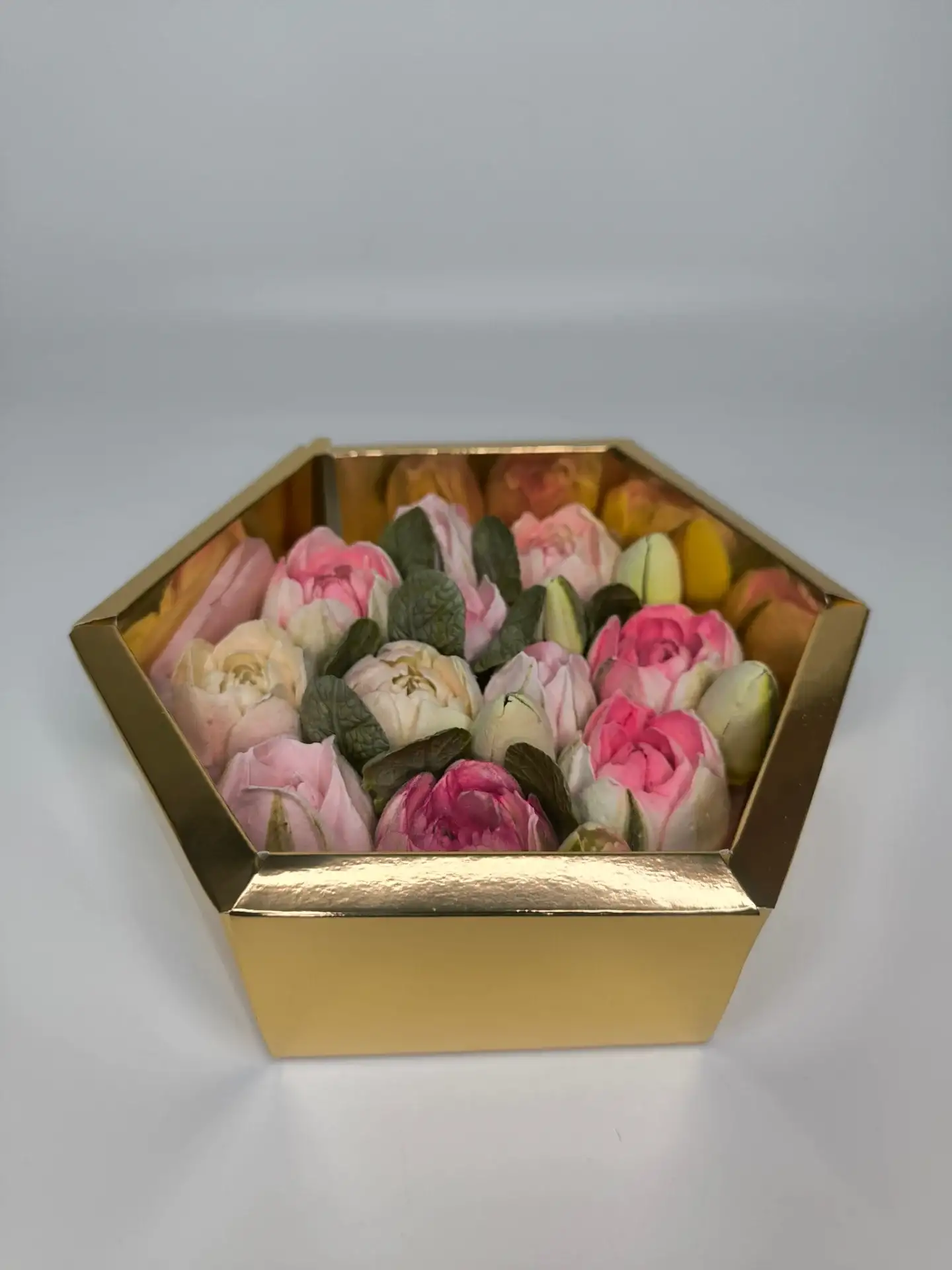 Цветы из зефира «Шестигранник», 18×18×6 см фото 5