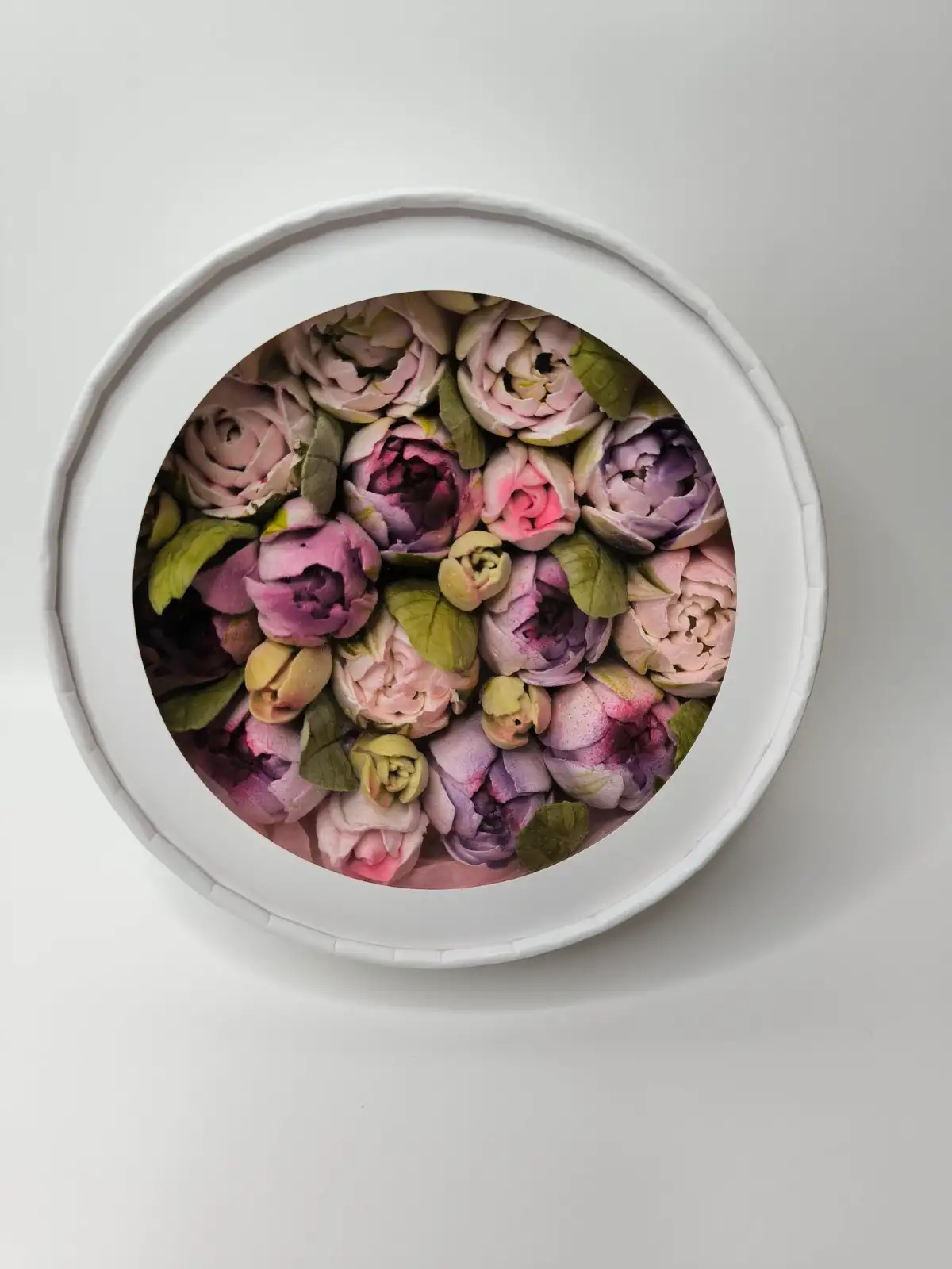 Зефир в круглой коробке с окошком, 20 см фото 1